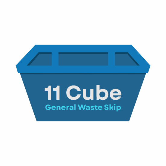 11 Cube General Waste Skip